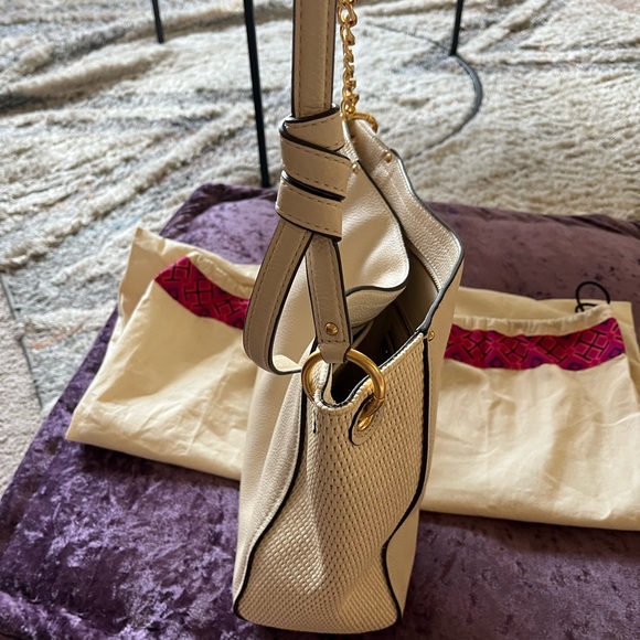 Tory Burch Leather Shoulder Bag - Cream/Natural - Picture 2 of 6